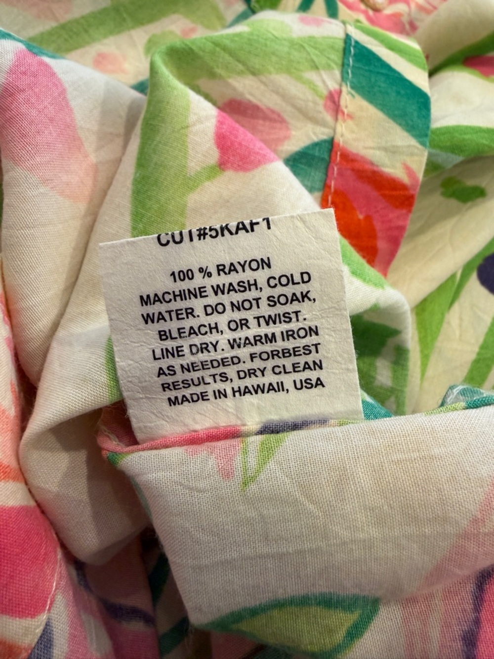 Jams World Men’s Hawaiian Aloha Short-Sleeve Shirt, XL, “Enchanted” great cond. - Picture 7 of 8